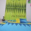 Sky blue Yellow Bed Cover