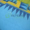 Sky blue Yellow Bed Cover