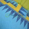 Sky blue Yellow Bed Cover
