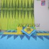 Sky blue Yellow Bed Cover