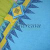 Sky blue Yellow Bed Cover