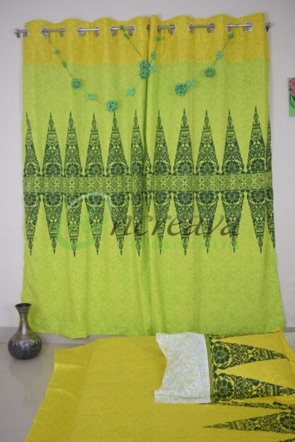 Yellow Bed cover
