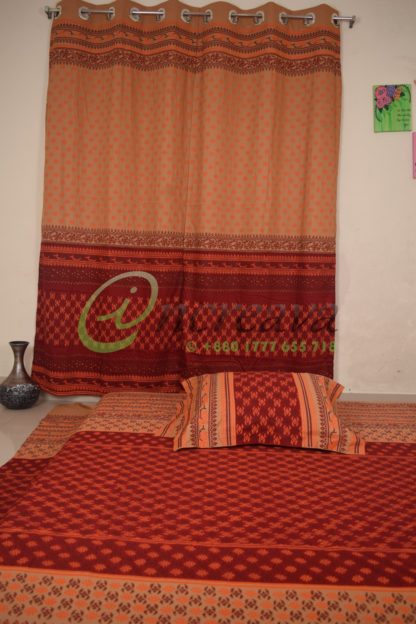 Meroon biskit bed cover