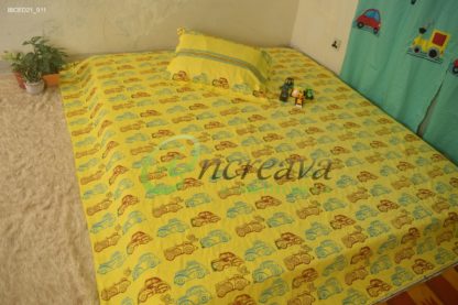 Yellow Car Bed Cover