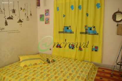 Yellow Car Bed Cover