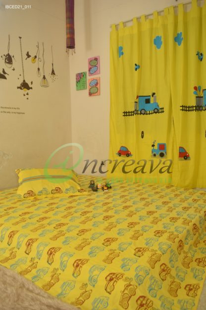 Yellow Car Bed Cover