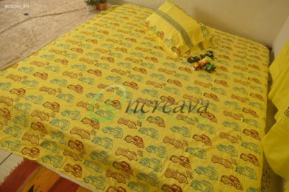 Yellow Car Bed Cover