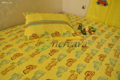 Yellow Car Bed Cover