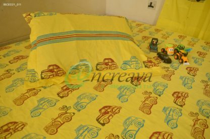 Yellow Car Bed Cover