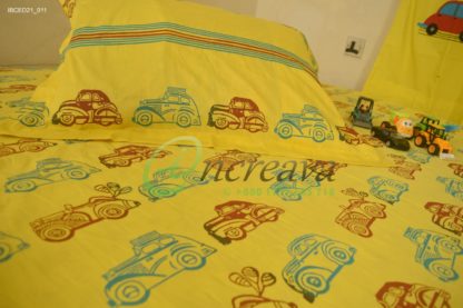Yellow Car Bed Cover