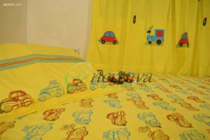 Yellow Car Bed Cover