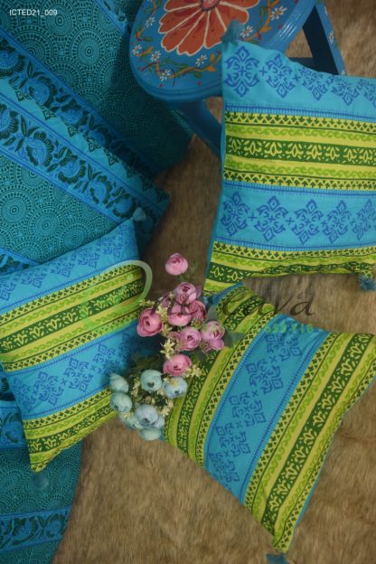 Lemon Sky Blue Curtain