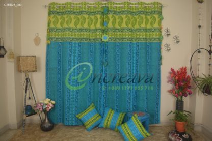 Lemon Sky Blue Curtain
