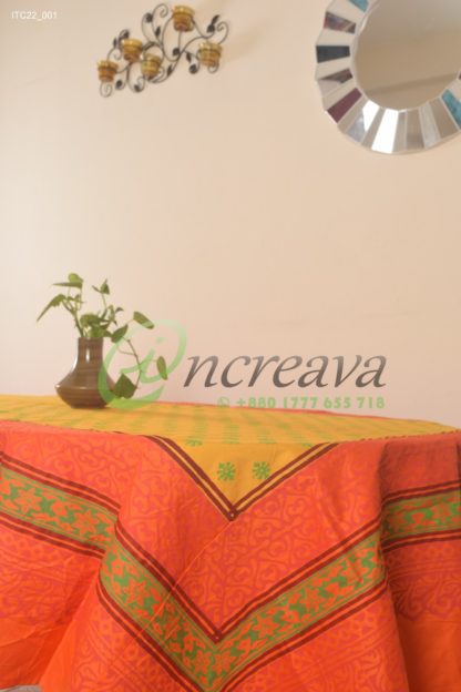Orange Mastered Table cover