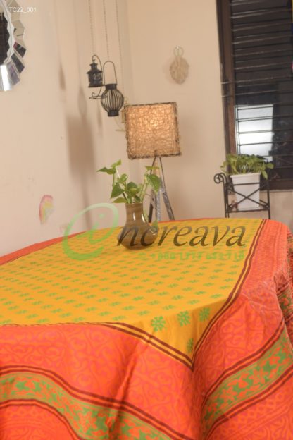 Orange Mastered Table cover