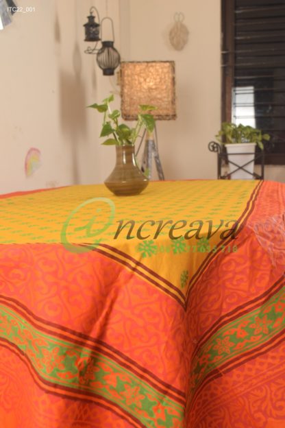 Orange Mastered Table cover