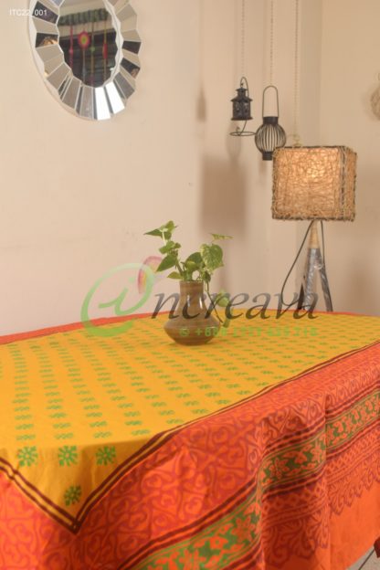 Orange Mastered Table cover