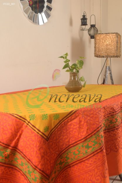 Orange Mastered Table cover