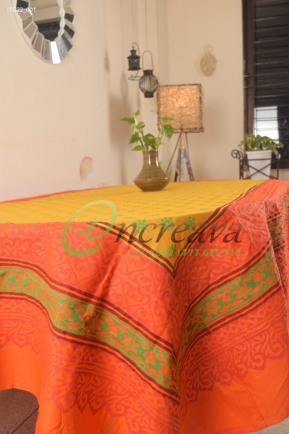 Orange Mastered Table cover