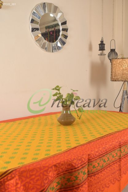 Orange Mastered Table cover