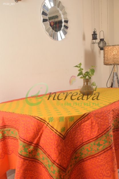 Orange Mastered Table cover