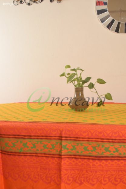 Orange Mastered Table cover