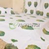 White Monstera Cactus Bed cover