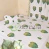 White Monstera Cactus Bed cover