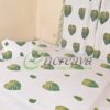 White Monstera Cactus Bed cover