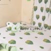 White Monstera Cactus Bed cover