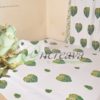 White Monstera Cactus Bed cover