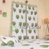 White Monstera Cactus Bed cover