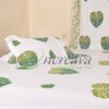 White Monstera Cactus Bed cover