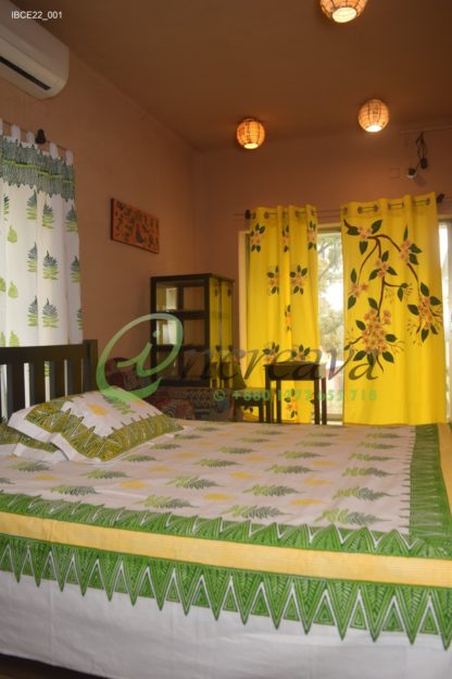 White Fern bed cover