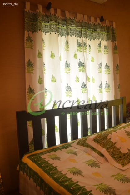 White Fern bed cover
