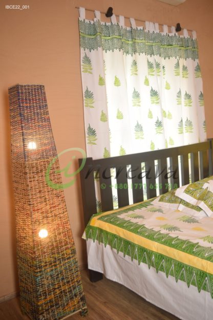 White Fern bed cover