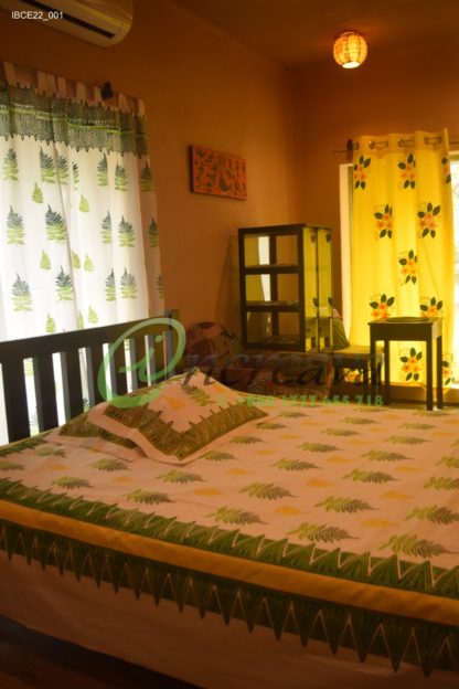 White Fern bed cover