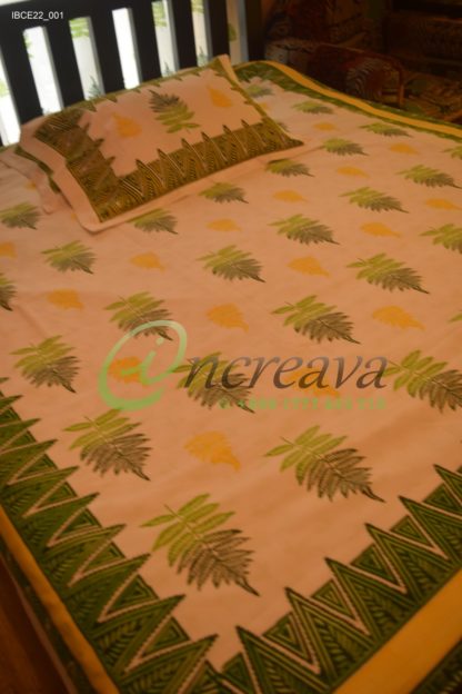 White Fern bed cover