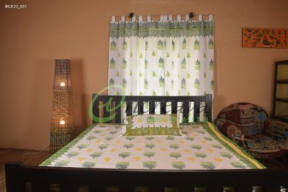 White Fern bed cover2