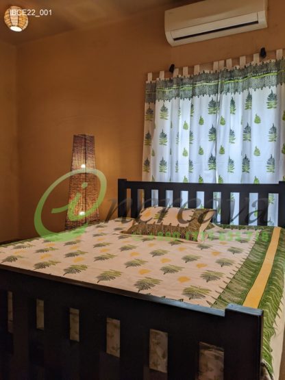 White Fern bed cover2