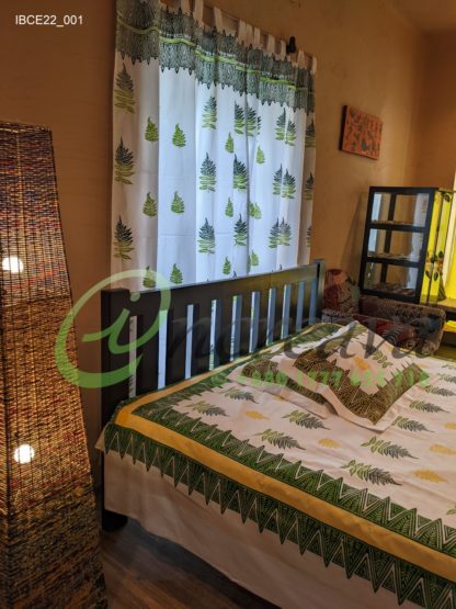 White Fern bed cover2