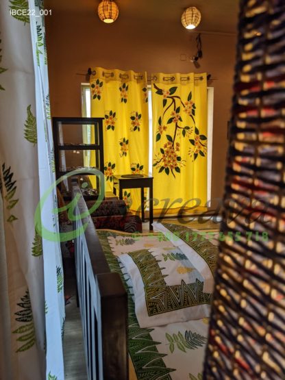 White Fern bed cover2
