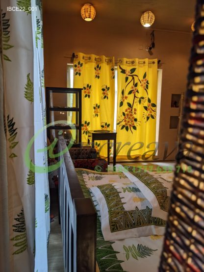 White Fern bed cover2