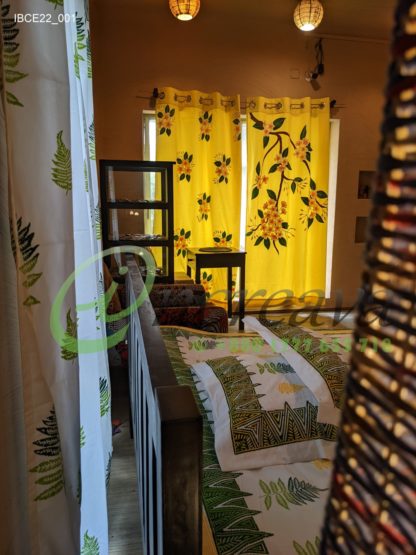 White Fern bed cover2