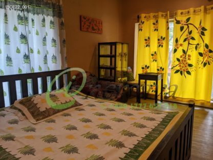 White Fern bed cover2