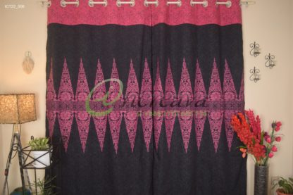 Black Magenta Curtain
