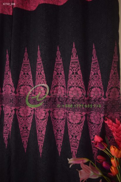 Black Magenta Curtain