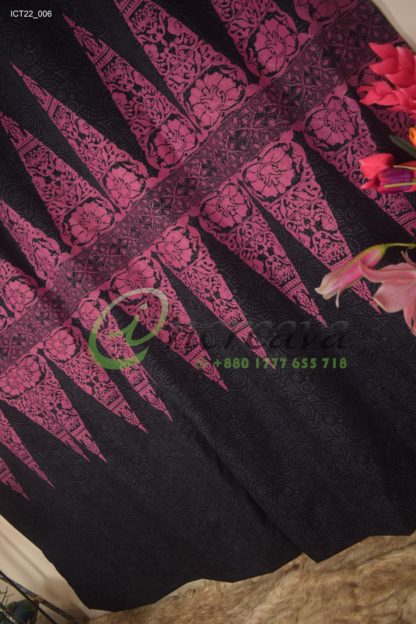 Black Magenta Curtain