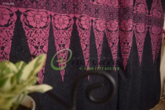 Black Magenta Curtain