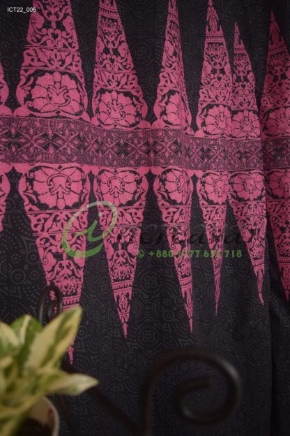 Black Magenta Curtain